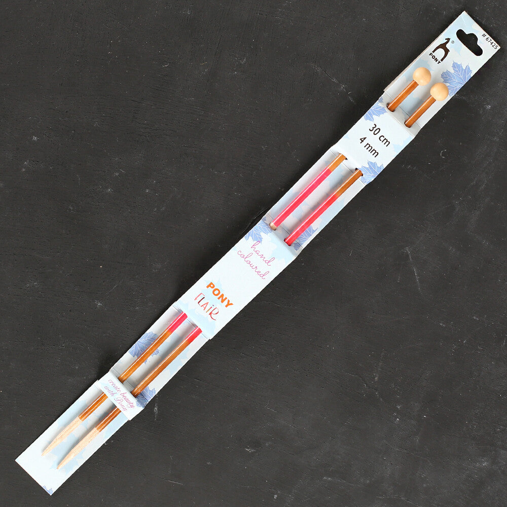 Pony Flair 4mm 30cm Akçaağaç Örgü Şişi - 67425